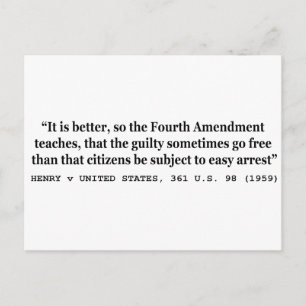 HENRY / VEREINIGTE STAATEN 361 US 98 1959 4. Änder Postkarte