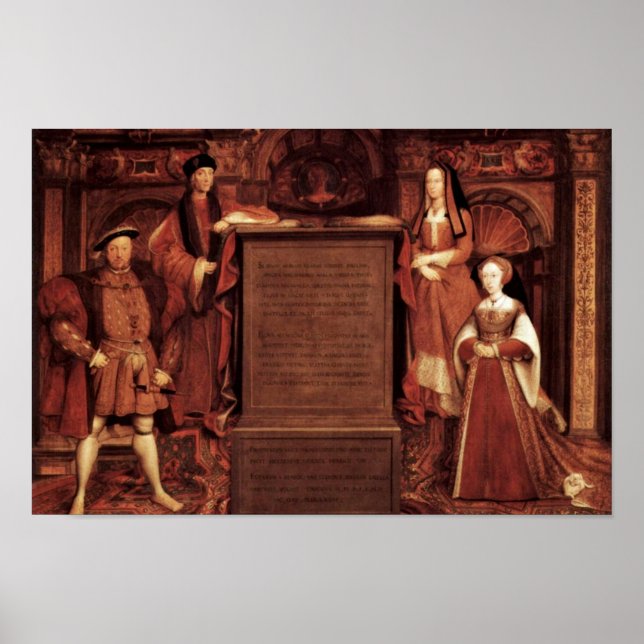 Henry Vii, Elisabeth von York, Henry Viii und Jane Poster (Vorne)