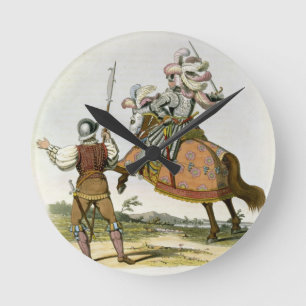 Henry VII, König von England (1457-1509) und von Runde Wanduhr