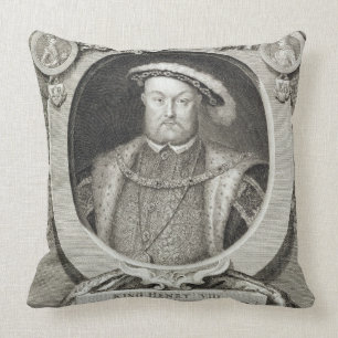 Henry VIII (1491-1547), nach einer Malerei im Ro Kissen