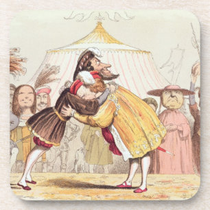 Henry VIII (1491-1547) und Francis I von Getränkeuntersetzer