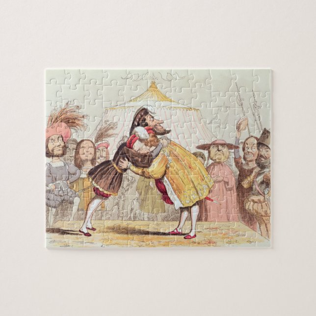Henry VIII (1491-1547) und Francis I von Puzzle (Horizontal)