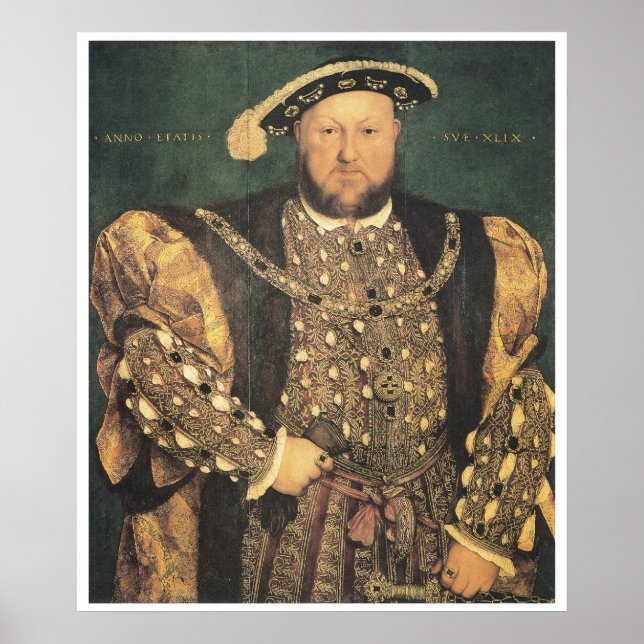 Henry VIII, 1539-40 Hans Holbein der Jüngere Poster (Vorne)