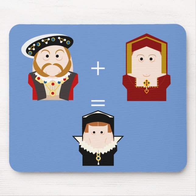 Henry VIII + Catherine von Aragon = Mary I Mousepad (Vorne)