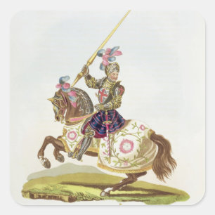 Henry VIII, König von England (1491-1547) 1525, Quadratischer Aufkleber