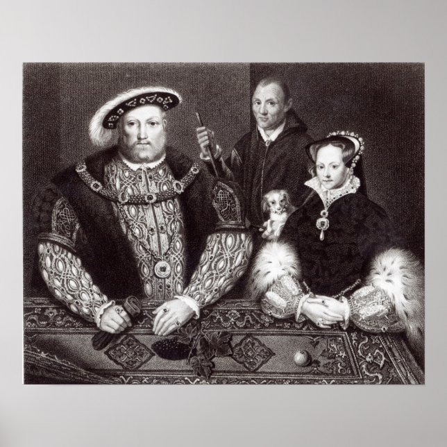 Henry VIII., seine Tochter Queen Mary Poster (Vorne)