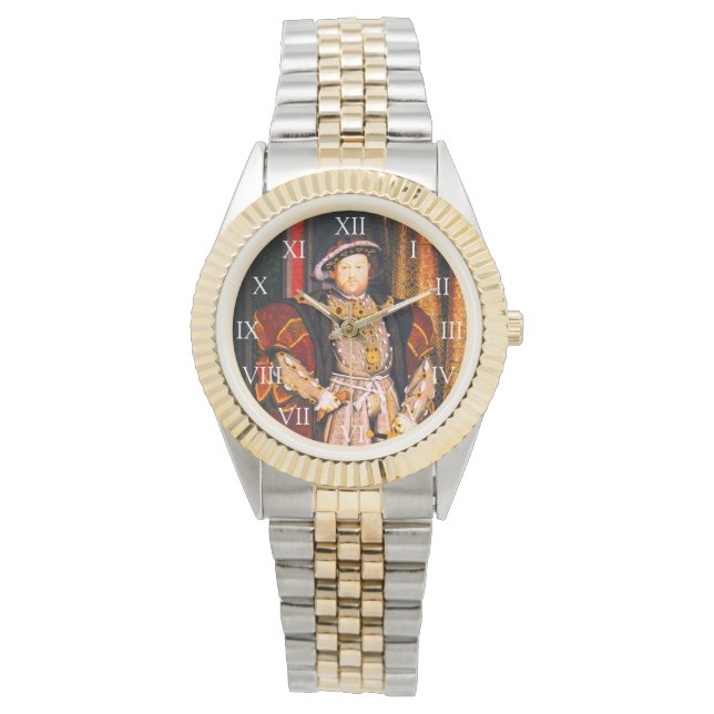 Henry VIII Tudors History King England sechs Ehefr Armbanduhr (Vorderseite)