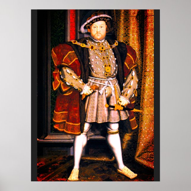 Henry VIII Tudors History King England sechs Ehefr Poster (Vorne)