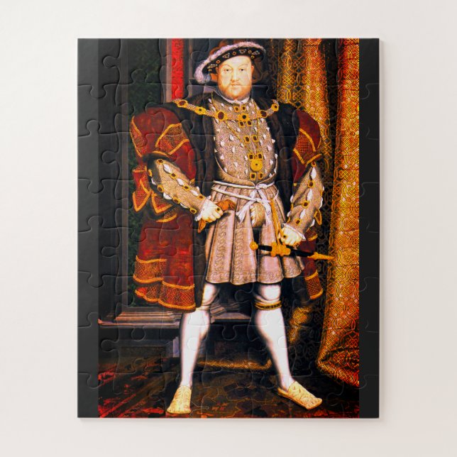 Henry VIII Tudors History King England sechs Ehefr Puzzle (Vertikal)