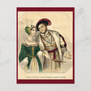 Henry VIII und Anne Boleyn Postkarte