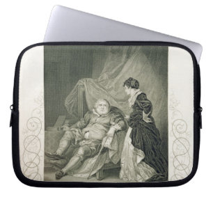 Henry VIII und Catherine Parr, im Spiel Henry V Laptopschutzhülle