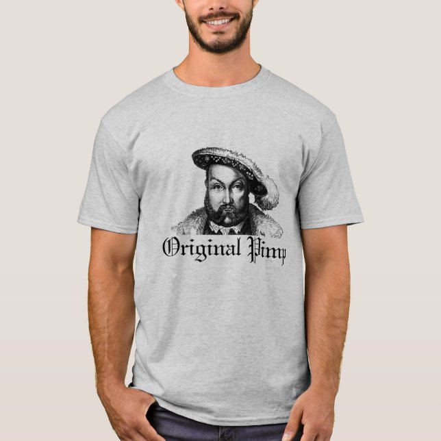 Henry VIII: Ursprünglicher Zuhälter (grau) T-Shirt (Vorderseite)