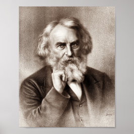 Henry Wadsworth Longfellow - Amerikanischer Dichte Poster