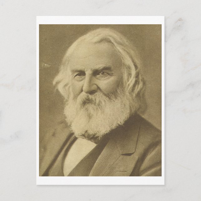 Henry Wadsworth Longfellow Postkarte (Vorderseite)