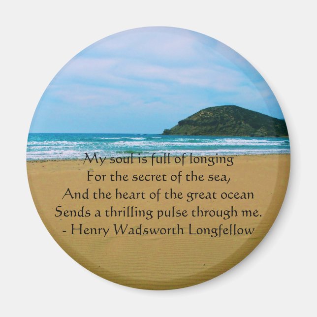 Henry Wadsworth Longfellow Spirituelles Zitat Magnet (Vorne)
