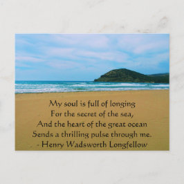 Henry Wadsworth Longfellow Spirituelles Zitat Postkarte
