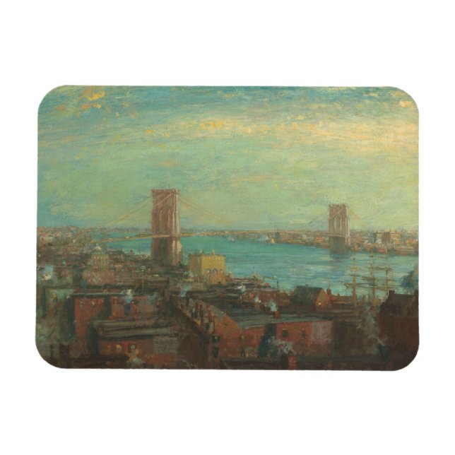 Henry Ward Ranger - Brooklyn Bridge Magnet (Horizontal)
