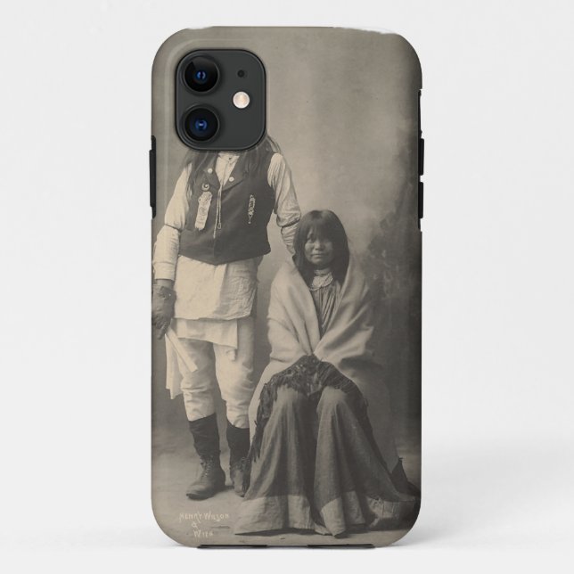 Henry_Wilson_and_Ehefrau_Mojave_Apache Case-Mate iPhone Hülle (Rückseite)