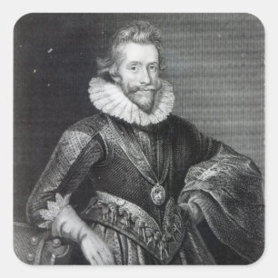 Henry Wriothesley Quadratischer Aufkleber