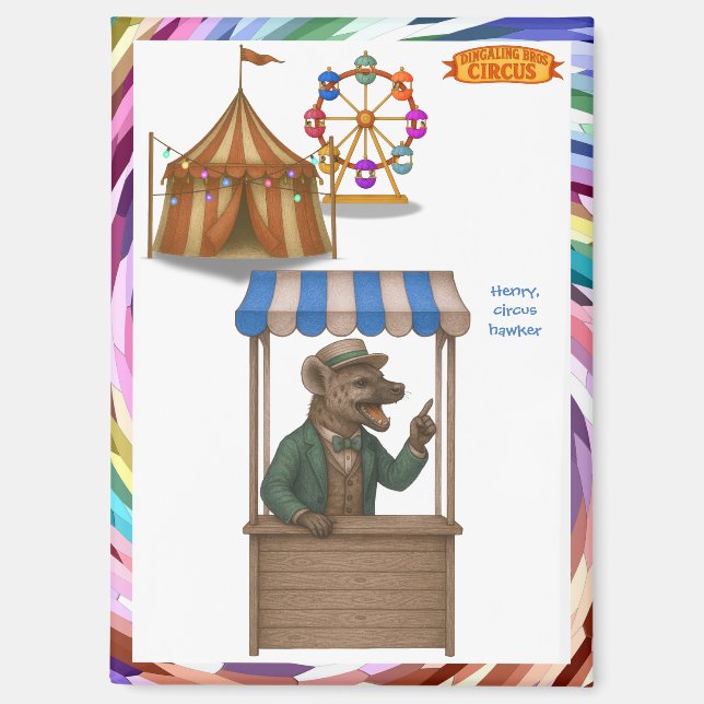 Henry, Zirkusausrufer Magnet (Vorderseite)