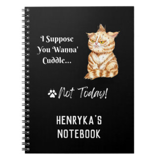 Henryka's Grumpy Cat Spiral Notebook Notizblock