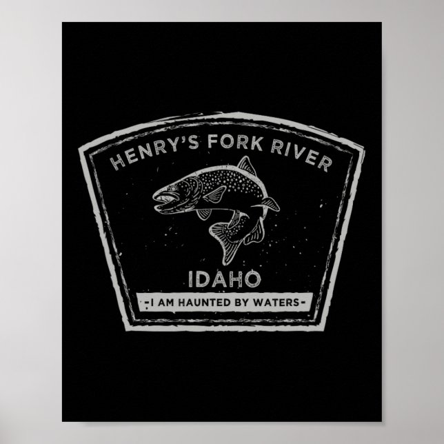 Henry's Fork River Idaho Fishing Poster (Vorne)