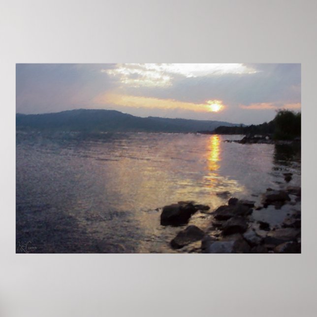 Henry's Lake Sunset Poster (Vorne)