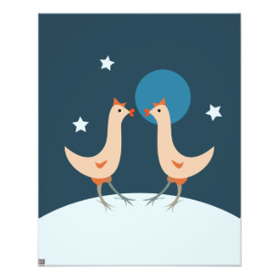 Hens Night Party - Funny Chicken Moon Festival Fotodruck