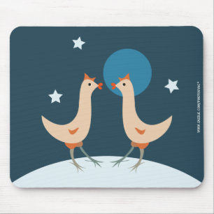 Hens Night Party - Funny Chicken Moon Festival Mousepad