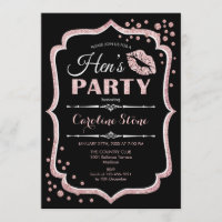 Hens Party Black Rose Gold
