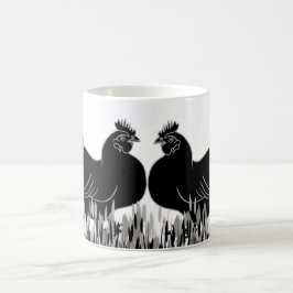 Hens~Silhouette Kaffeetasse