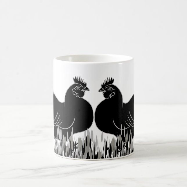 Hens~Silhouette Kaffeetasse (Mittel)