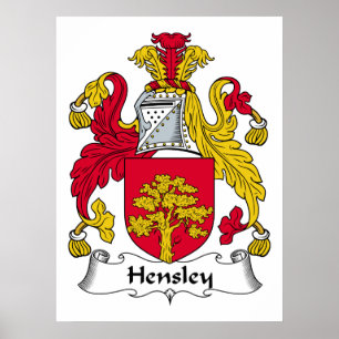 Hensley Familienwappen Poster