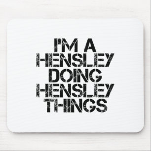 Hensley Funny Surname Familienbaum Geburtstag Wied Mousepad