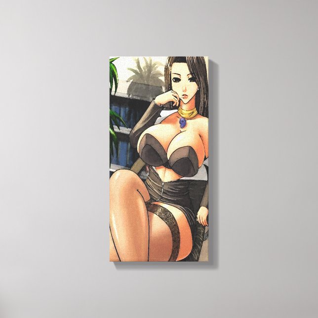 Hentai Office Lady Canvas Print Leinwanddruck (Vorderseite)