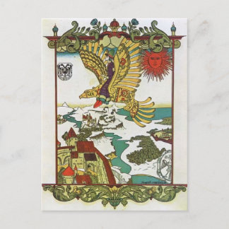 Heorhiy Narbut - Illustration zu 'Holzadler' Postkarte