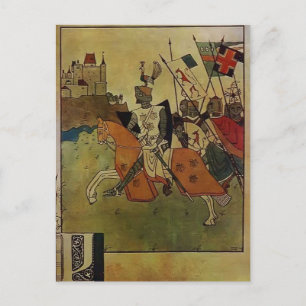 Heorhiy Narbut-Illustration zum Song von Roland Postkarte