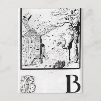 Heorhiy Narbut-Sheet 'V' von 'Ukrainisches Alphabe Postkarte