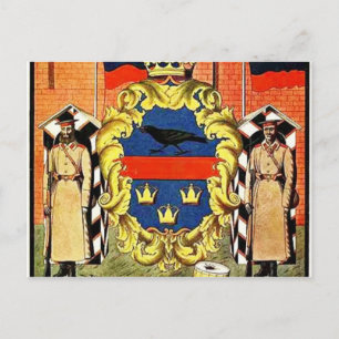 Heorhiy Narbut - Wappen der Regierung Galiciens Postkarte
