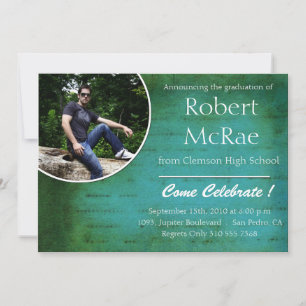 Hep-Grunge-Foto-Abschluss Einladung