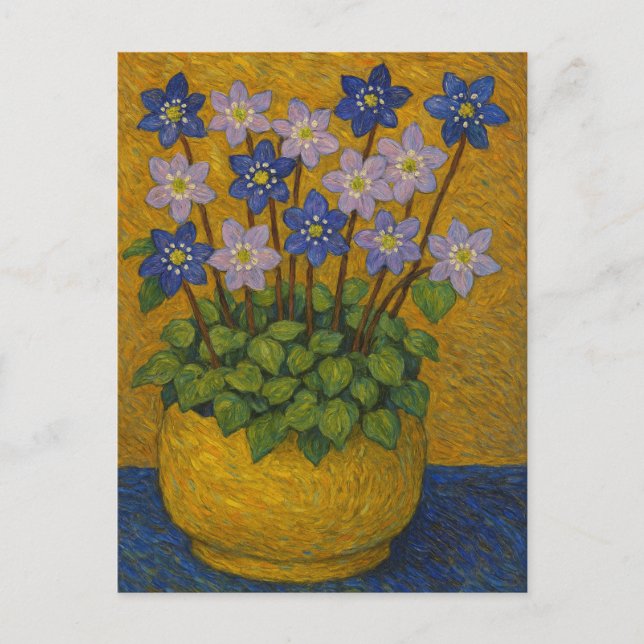 Hepatica Postcard Postkarte (Vorderseite)