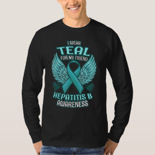 Hepatitis-B-Bewusstseinsfreund-Support-Schleife T-Shirt
