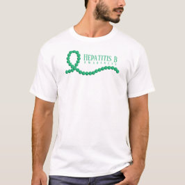Hepatitis B Jade Beaded Awareness Ribbon T-Shirt