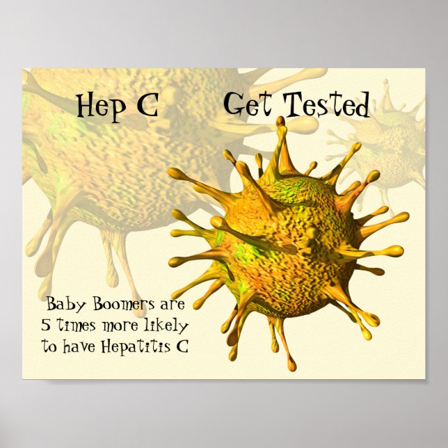 Hepatitis C — Testen Poster (Vorne)
