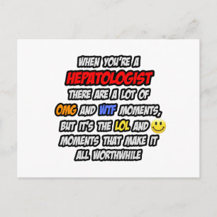 Hepatologe .. OMG WTF LOL Postkarte