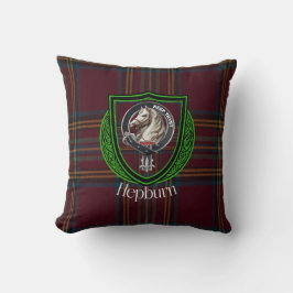 Hepburn Scottish Clan Tartan & Wappen Kissen