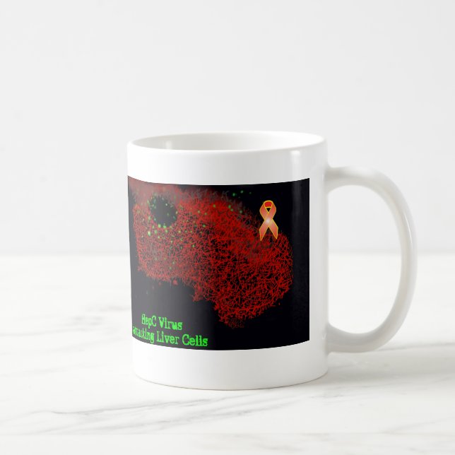 HepC angreifende Leber-Zellen Kaffeetasse (Rechts)