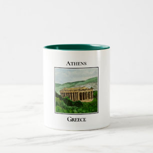 Hephaestus-Tempel, Athen, Griechenland Zweifarbige Tasse