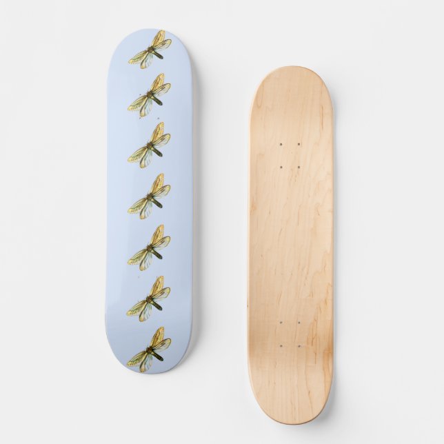 Hepialus humuli women - Ghost Moth oder Ghost Swif Skateboard (Vorderseite)