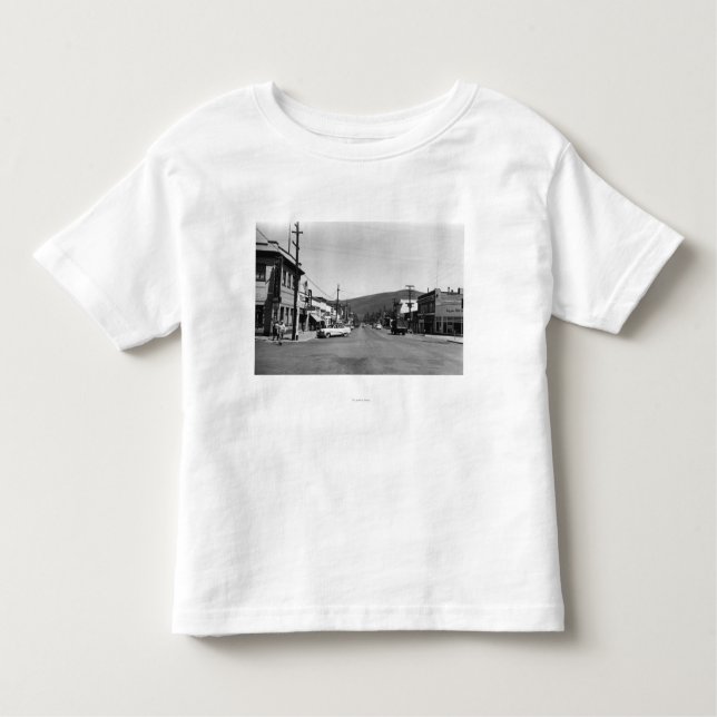 Heppner, Oregonhauptstraßen-Ansicht-Fotografie Kleinkind T-shirt (Vorderseite)